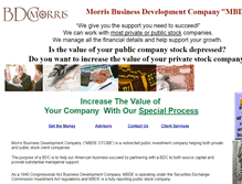 Tablet Screenshot of morrisbdc.com